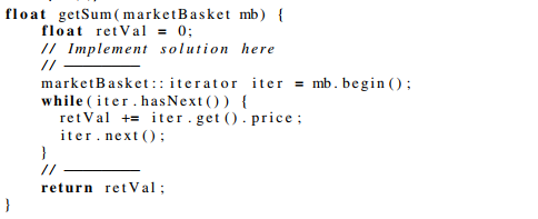 Task 1 - iterator: expected solution